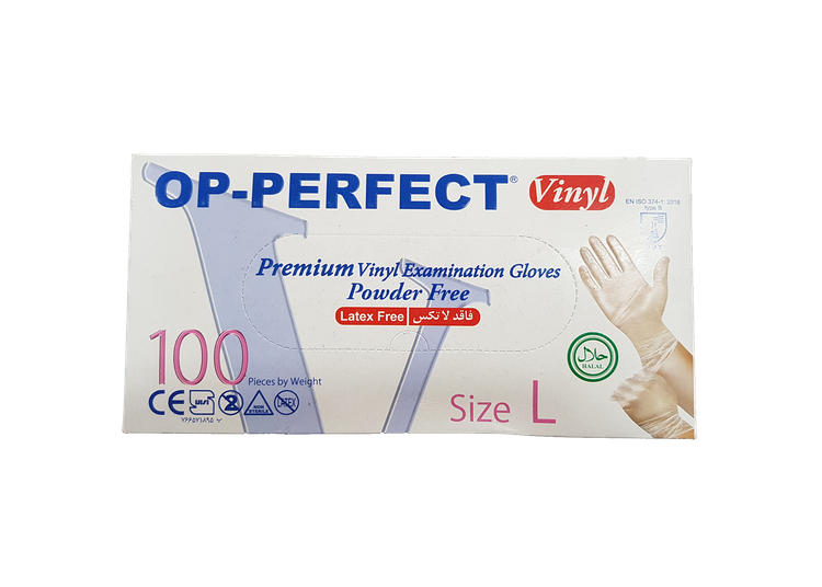 دستکش وینیل برند op perfect